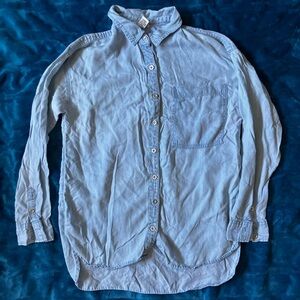 Forever 21 Sky Blue Collared Shirt